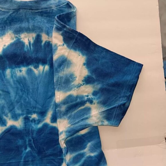 VTG Scooby Doo Shirt XL Blue 90s Tie Dye Cartoon Network Tee Hippie USA made NEW - Picture 9 of 9
